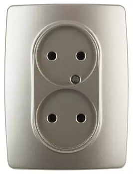 Розетка ЭРА 12 2x2P 16A 250V 12-2107-04 Б0031241