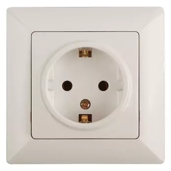 Розетка ЭРА Intro Solo Schuko 2P+E 16A 250V слоновая кость 4-202-02 Б0043313