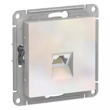 Розетка компьютерная RJ45 Schneider Electric AtlasDesign 5e кат UTP жемчужная ATN000483
