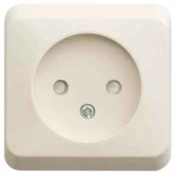 Розетка одинарная Schneider Electric Этюд 16A 250V без зазем. со шторками кремовая PA16-002K