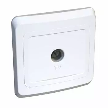 Розетка телевизионная оконечная TV Schneider Electric Этюд белая TVC-002B