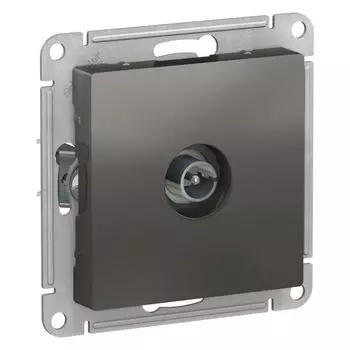Розетка телевизионная TV Schneider Electric AtlasDesign сталь ATN000993