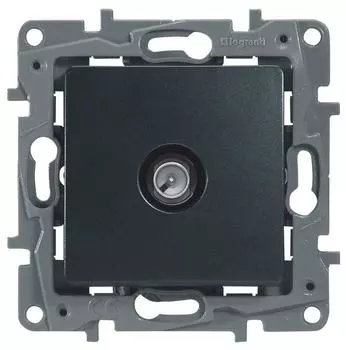 Розетка TV оконечная Legrand Etika Антрацит 672665