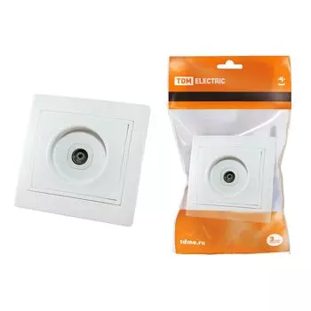 Розетка TV TDM Electric Таймыр белая SQ1814-0022