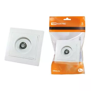 Розетка TV TDM Electric Таймыр белая SQ1814-0032