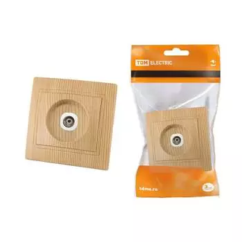 Розетка TV TDM Electric Таймыр сосна SQ1814-0222