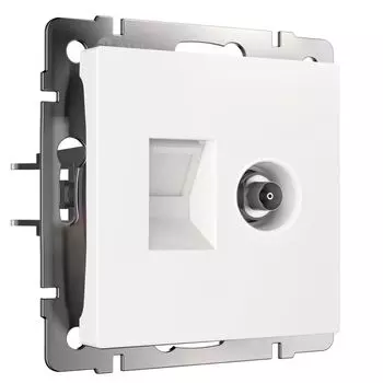 Розетка Werkel TV/RJ-45 6 кат белый W1181301 4690389174414