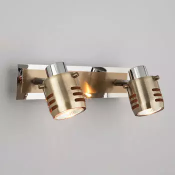 Спот Eurosvet 23463/2 хром/античная бронза