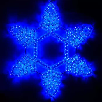 Светодиодная фигура Ardecoled Снежинка ARD-Snowflake-M2-940X940-576Led Blu 025305