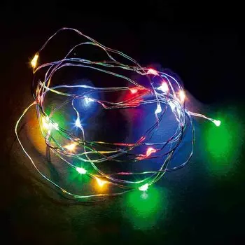 Светодиодная гирлянда Feron Линейная AA разноцветная без мерцания CL570 32363