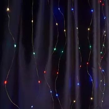 Светодиодная гирлянда Feron Занавес USB разноцветная без мерцания CL590 41637