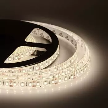 Светодиодная лента OGM 7,2W/m 30LED/m 5050SMD теплый белый 5M LSE-152
