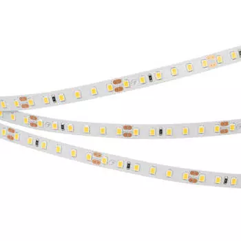 Светодиодная лента RT-A120-8mm 24V Warm3500 (9.6 W/m, IP20, 2835, 5m) (arlight, Открытый)