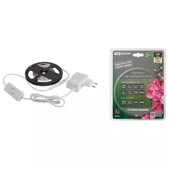 Светодиодная лента TDM Electric 4,8W/m 60LED/m 2835SMD теплый белый 3M SQ0331-0221