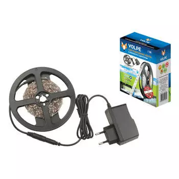 Светодиодная лента Volpe 9,6W/m 60LED/m 2835SMD холодный белый 2,5M ULS-Q321 2835-60LED/m-IP20-2.5M-DW RRP24C00 UL-00000594
