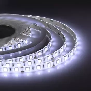 Светодиодная влагозащищенная лента OGM 14,4W/m 60LED/m 5050SMD холодный белый 5M LSE-157