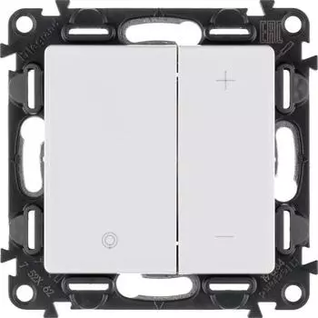 Светорегулятор Legrand Valena Life клавишный без нейтрали белый 752462