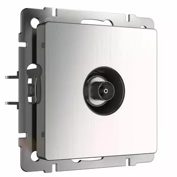 ТВ-розетка Werkel оконечная глянцевый никель W1183002 4690389158261