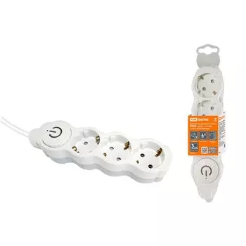 Удлинитель TDM Electric Люкс УЛ03В 3гн 1,5м с/з SQ1303-0130