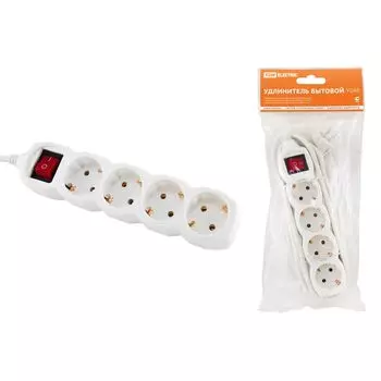 Удлинитель TDM Electric У04В 4гн 5м с/з SQ1303-0112