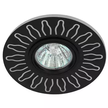 Встраиваемый светильник ЭРА LED с подсветкой DK LD31 BK Б0036499