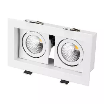 Встраиваемый светодиодный светильник Arlight CL-Kardan-S180x102-2x9W Day 024138