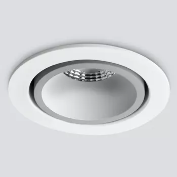 Встраиваемый светодиодный светильник Elektrostandard 15267/LED 7W 4200K белый/серебро a055723