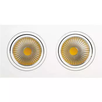 Встраиваемый светодиодный светильник Horoz 2X10W 6400К белый 016-022-0020 HRZ00000259