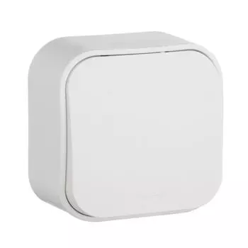 Выключатель одноклавишный Legrand Quteo 10A 250V белый 782200