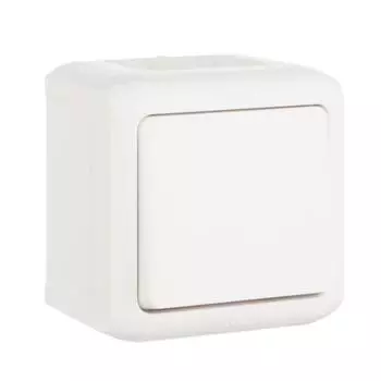 Выключатель одноклавишный Legrand Quteo 10A 250V белый 782300