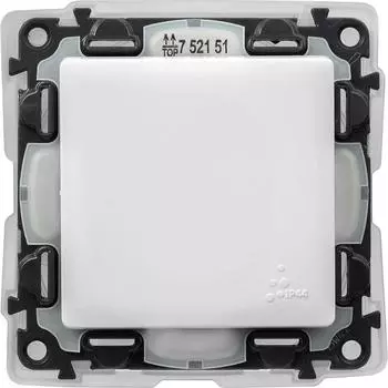 Выключатель одноклавишный Legrand Valena Life 10A 250V IP44 белый 752151