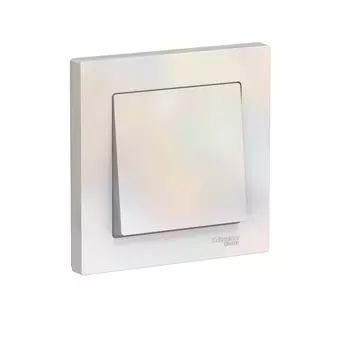 Выключатель одноклавишный Schneider Electric AtlasDesign 10A 250V жемчуг ATN000412