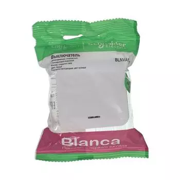 Выключатель одноклавишный Schneider Electric Blanca 10A 250V белый BLNVA101011