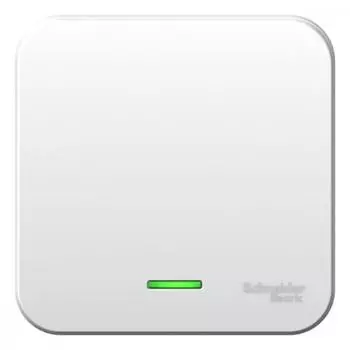 Выключатель одноклавишный Schneider Electric Blanca 10A 250V с подсветкой белый BLNVA101111