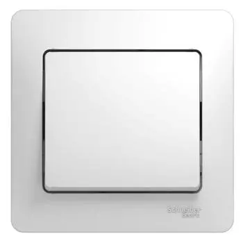 Выключатель одноклавишный Schneider Electric Glossa 10A 250V белый GSL000112