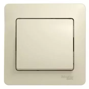 Выключатель одноклавишный Schneider Electric Glossa 10A 250V бежевый GSL000212