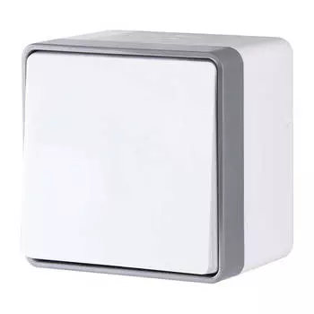 Выключатель одноклавишный влагозащищенный Werkel Gallant белый W5010201 4690389163920