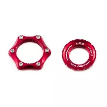 Адаптер A2Z, Center Lock - 6 болтов, замок 15/20мм, розовый, AD-CLK 15 -9