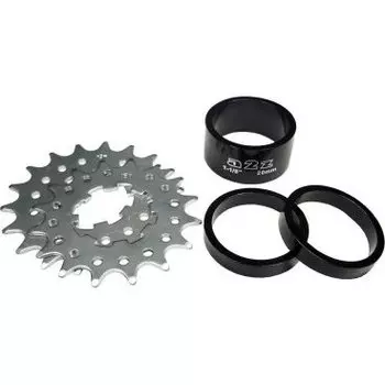 Адаптер A2Z на одну звезду 16T/18T, алюминиевые проставки, замок, AD-ONE speed