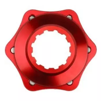 Адаптер ALHONGA HJ-ADR02, втулка Center Lock/ ротор 6 болтов, красный, HJ-ADR02-RD