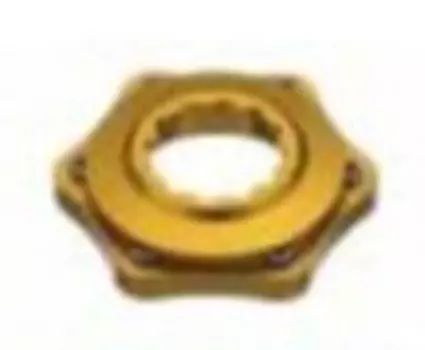 Адаптер ALHONGA HJ-ADR02, втулка Center Lock/ ротор 6 болтов, золото, HJ-ADR02-GO