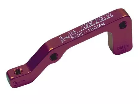 Адаптер BENGAL ADU4 дискового тормоза IS, 180мм, задний, красный, ADU6