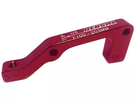 Адаптер BENGAL ADU5 дискового тормоза IS, 203мм, передний, красный, ADU6