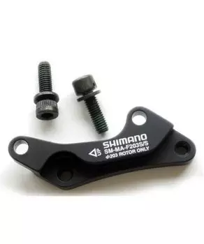 Адаптер дискового тормоза SHIMANO F203S/S, болт 2 штуки, стопорное кольцо 2 штуки KSMMAF203SSB