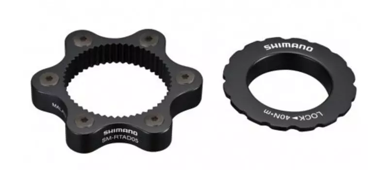 Адаптер дискового тормоза SHIMANO SM-RTAD05 переходник с CenterLock на 6 болтов ESMRTAD05