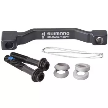 Адаптер дискового торомза Shimano SM-MA90-F203P/PM, FIXING BOLT(LONG X1, SHORT X1), WIRE X1, WAS, A210594