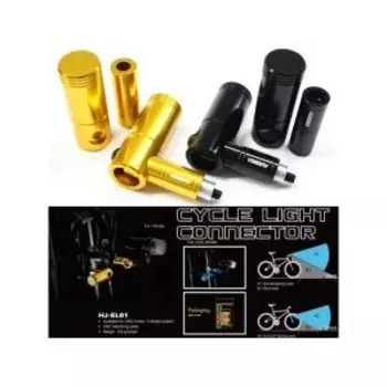 Адаптер ALHONGA для передней велофары на тормоз (V-brake), SILVER/BLUE/RED/BLACK/GOLD, EL-01