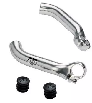 Рога велосипедные BBB Classic bended, серебро, 150мм, алюминий, BBE-07