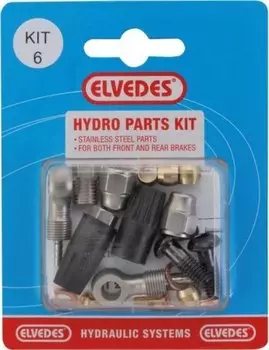 Велосипедный набор для гидролинии ELVEDES (M8X1 + Banjo) Kit 6, для переднего и заднего тормозов , для Formula, 2016009