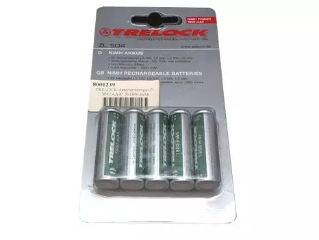 Аккумуляторы TRELOCK ZL 504 "ААА", 1800 mAh, 5шт